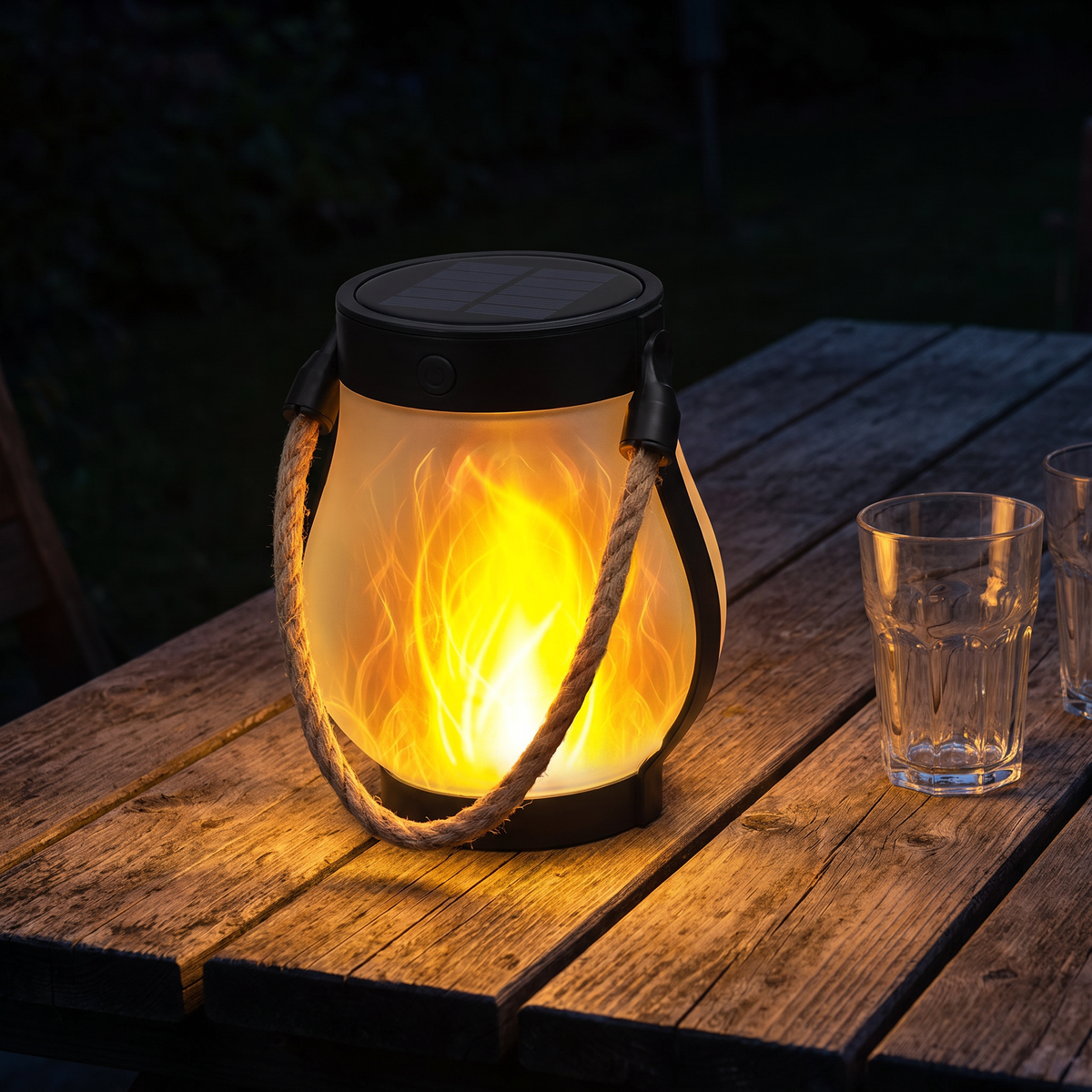 Une flamme qui bouge, pas une ampoule fixe