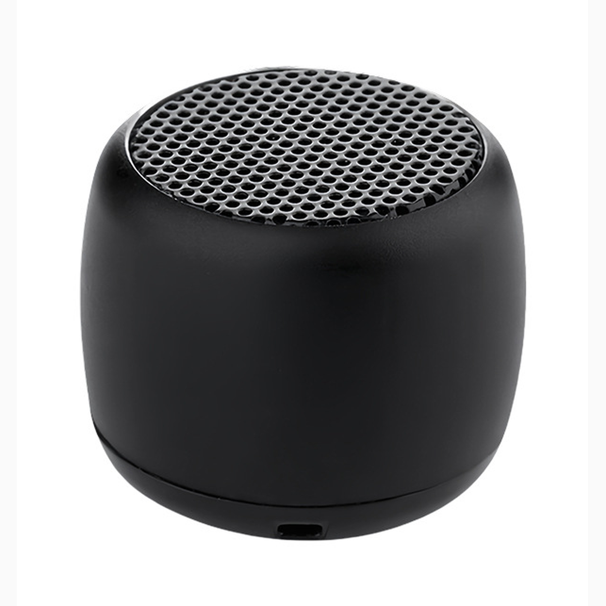 Mini enceinte Bluetooth métal, jumelage TWS et appels mains libres, coloris noir
