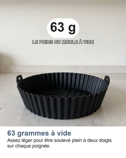 63 g, le poids du moule à vide
