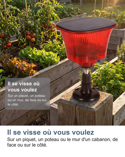 Il se visse où vous voulez Sur un piquet, un poteau ou le mur d'un cabanon, de face ou sur le côté.