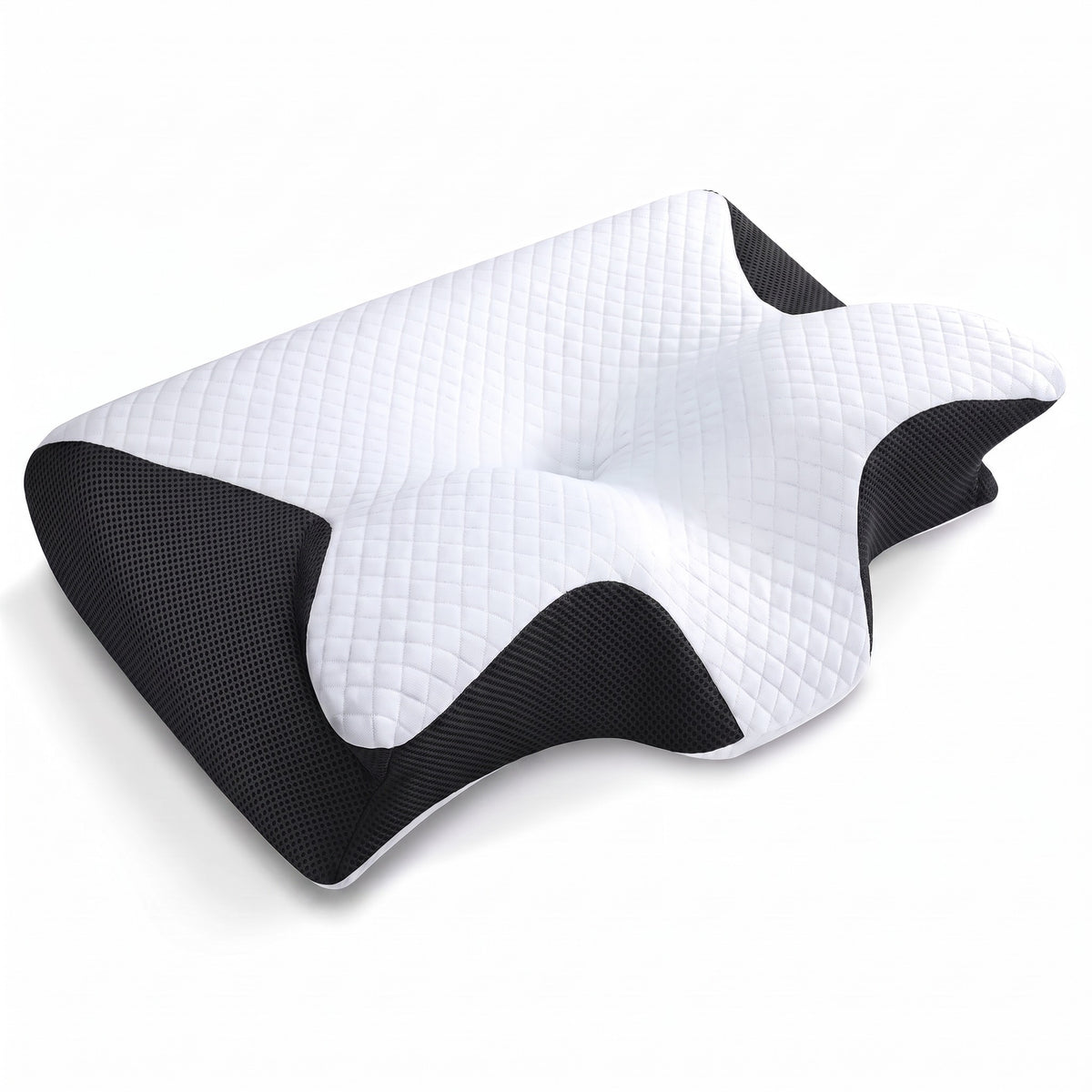 Oreiller ergonomique a memoire de forme, coloris noir