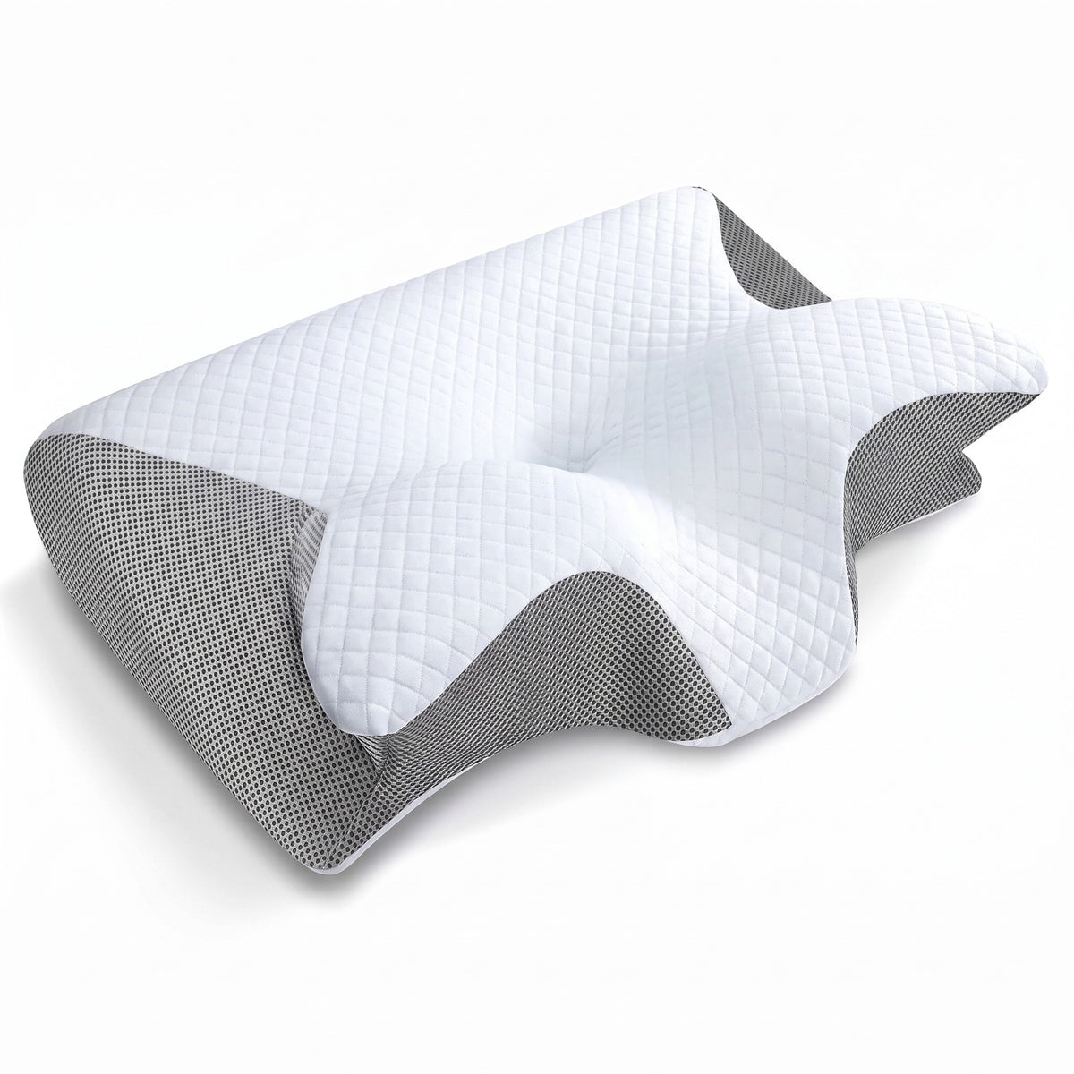 Oreiller ergonomique cervical a memoire de forme, forme papillon