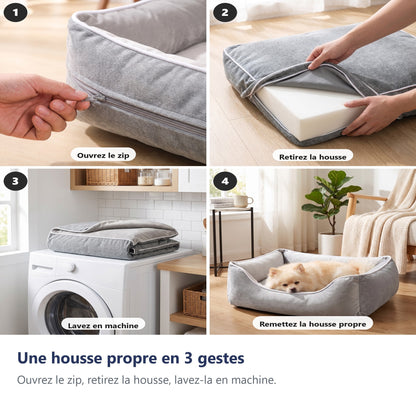 Une housse propre en 3 gestes
