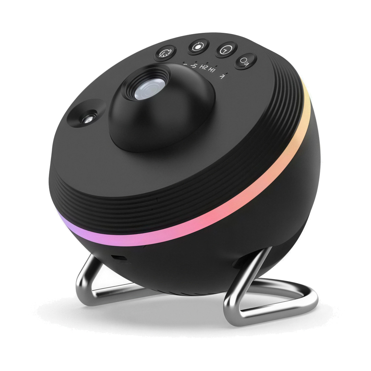 Lampe de projection ciel étoilé galaxie pour plafond avec minuterie, coloris noir