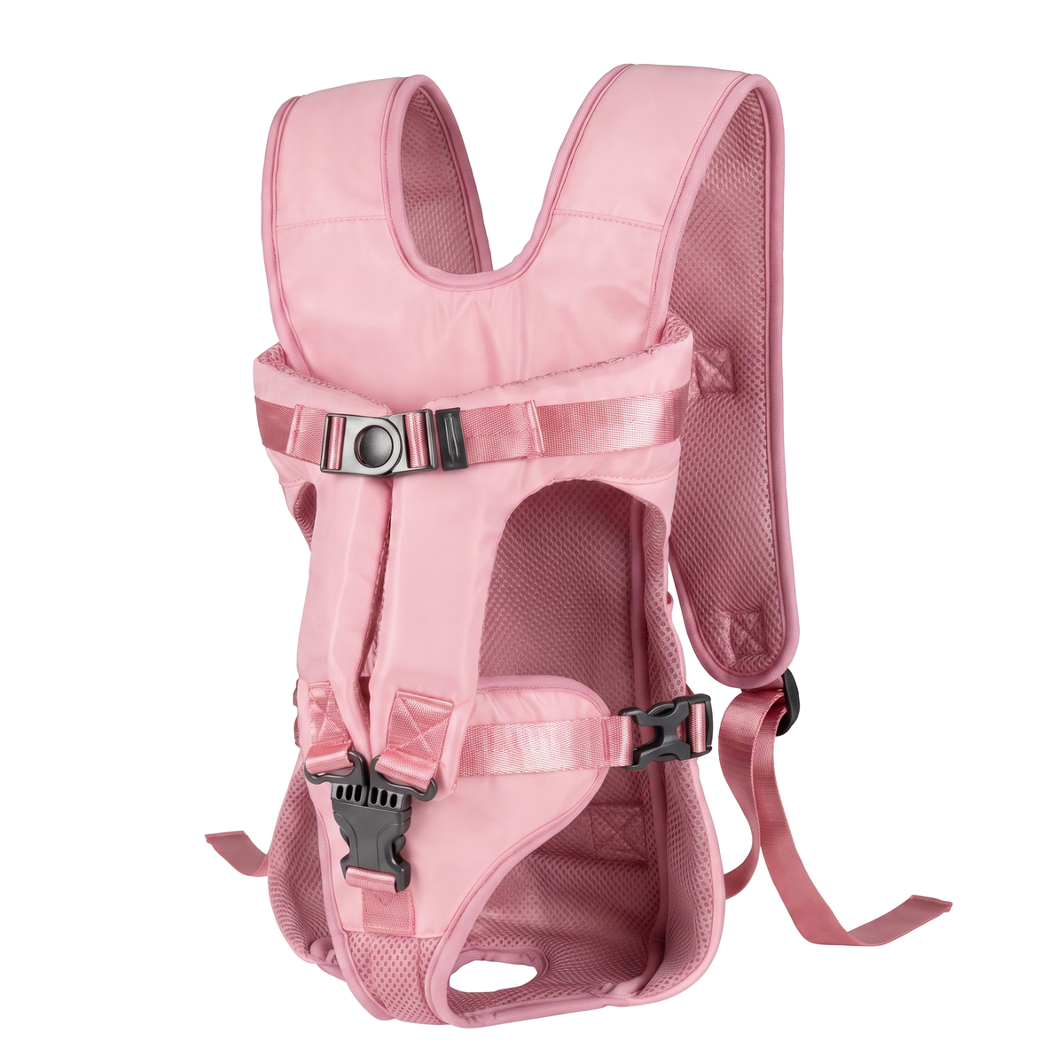 Sac de transport kangourou pour chien, ventral ou sac à dos, 5 tailles, coloris rose