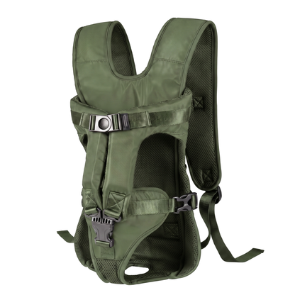 Sac de transport kangourou pour chien, ventral ou sac à dos, 5 tailles, coloris vert