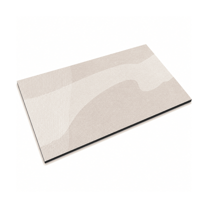 Tapis de bain antidérapant absorbant à séchage rapide, coloris vagues beige