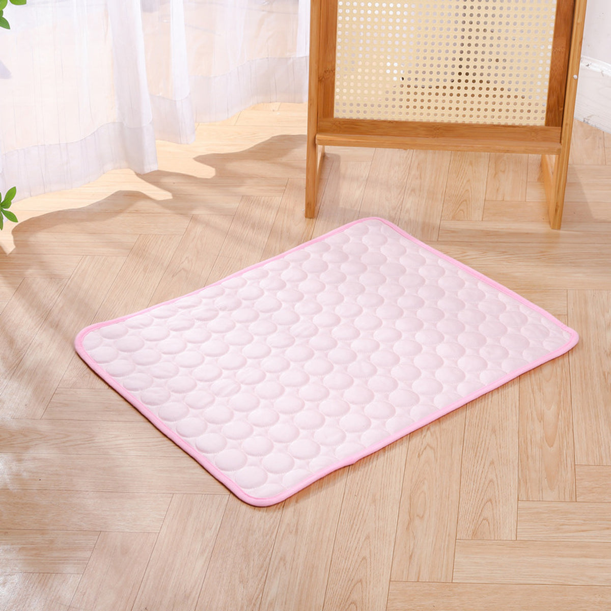 Tapis rafraichissant pour chien et chat, coloris rose