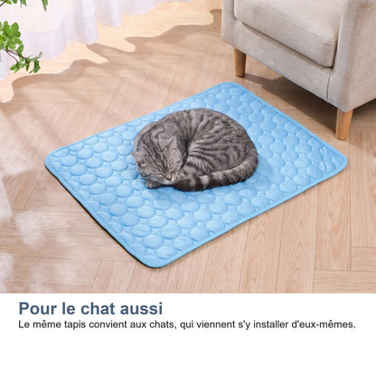 Le tapis rafraîchissant convient aussi aux chats