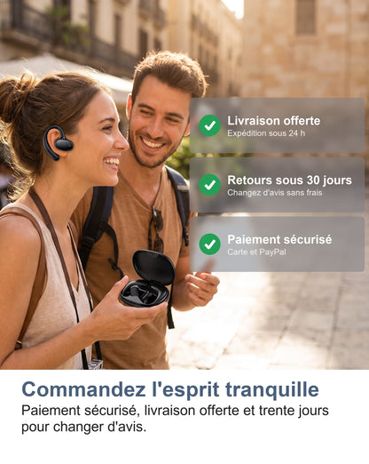 Livraison offerte, paiement sécurisé et trente jours pour changer d'avis
