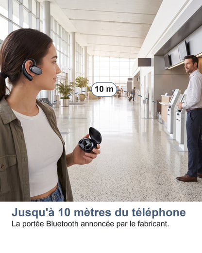 Portée Bluetooth de 10 mètres entre le téléphone et les écouteurs