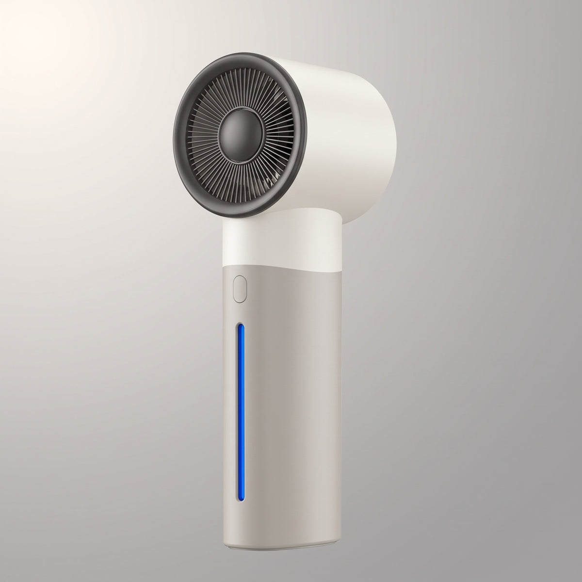Ventilateur portable, coloris Blanc et gris