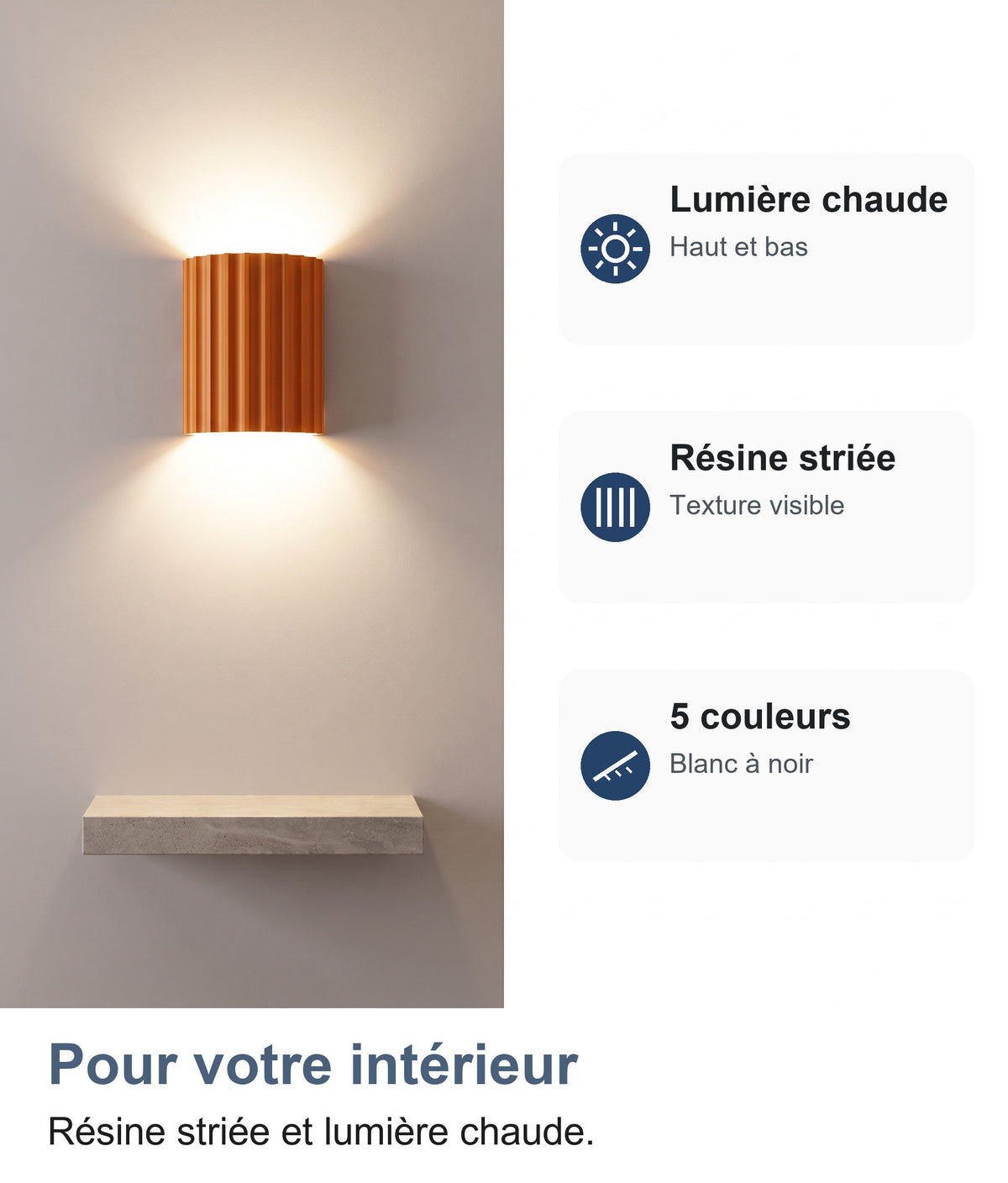 Applique murale compatible AC 85-265 V