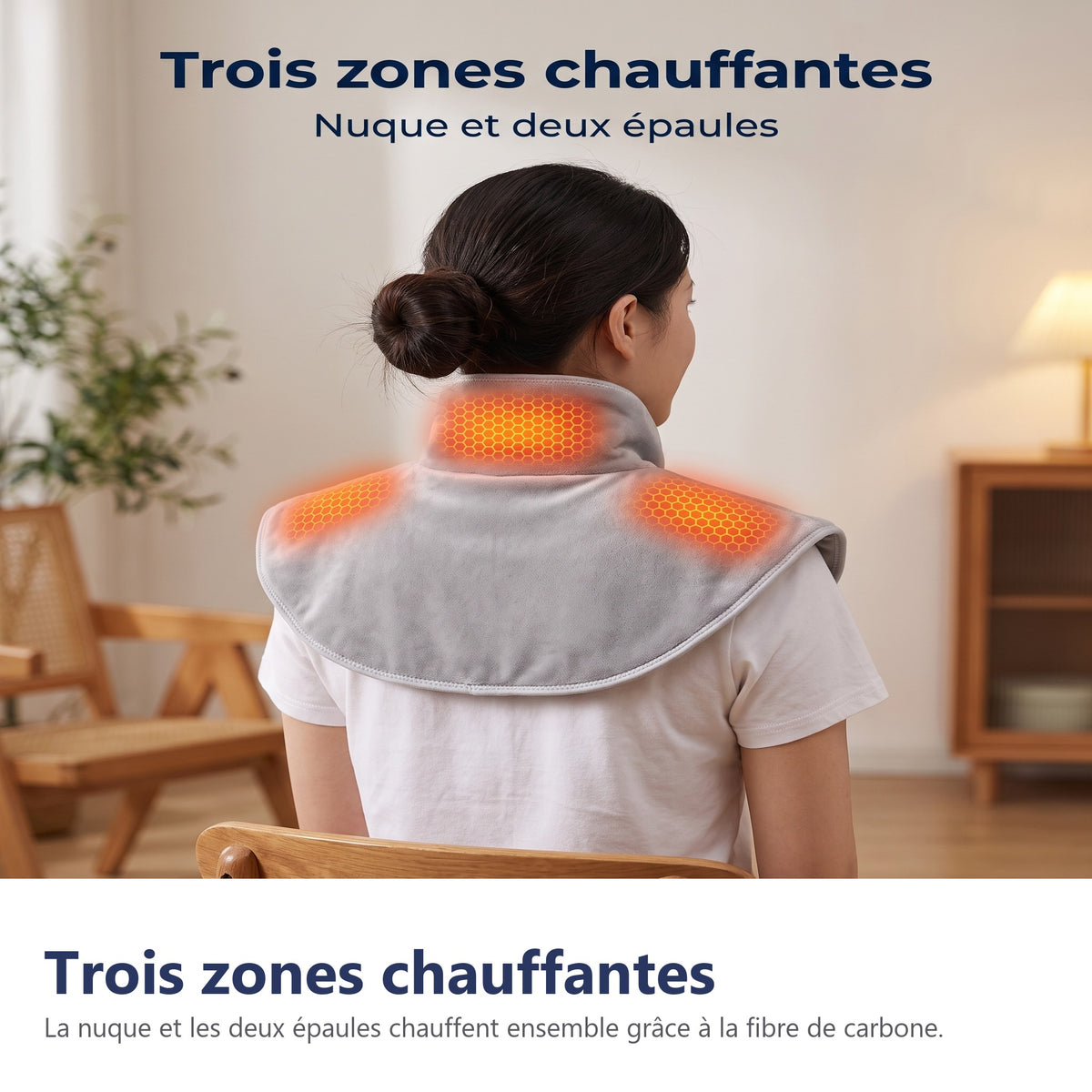 Trois zones chauffantes