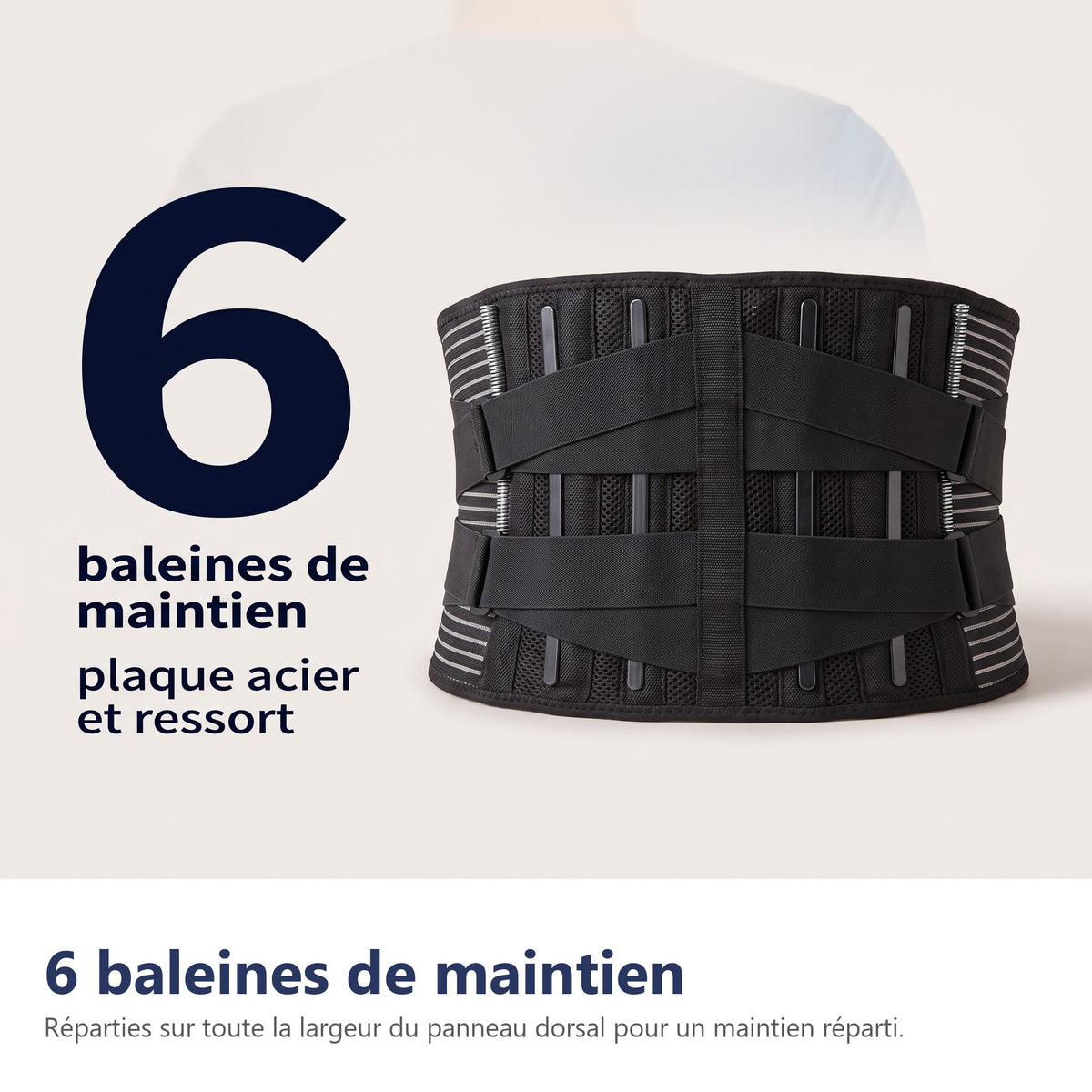 6 baleines de maintien