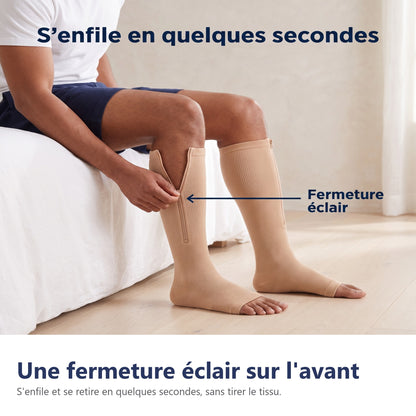 Une fermeture éclair sur l'avant