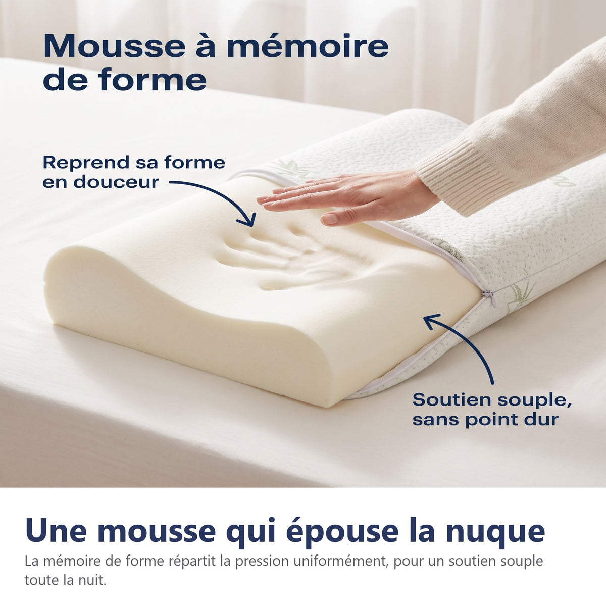 Une mousse qui épouse la nuque