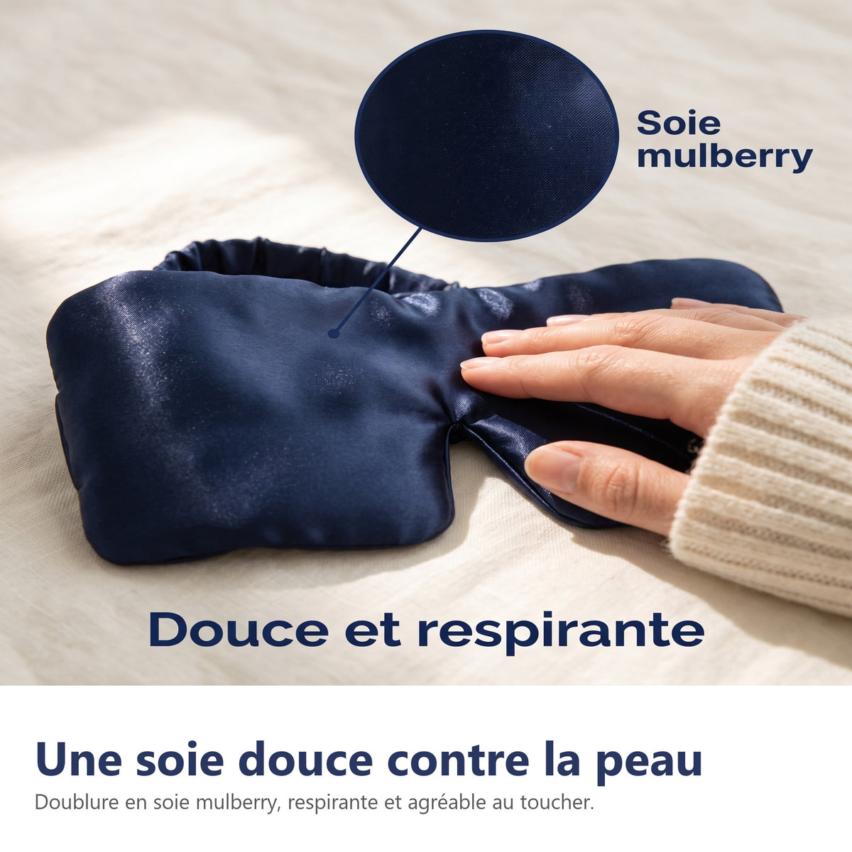 Une soie douce contre la peau