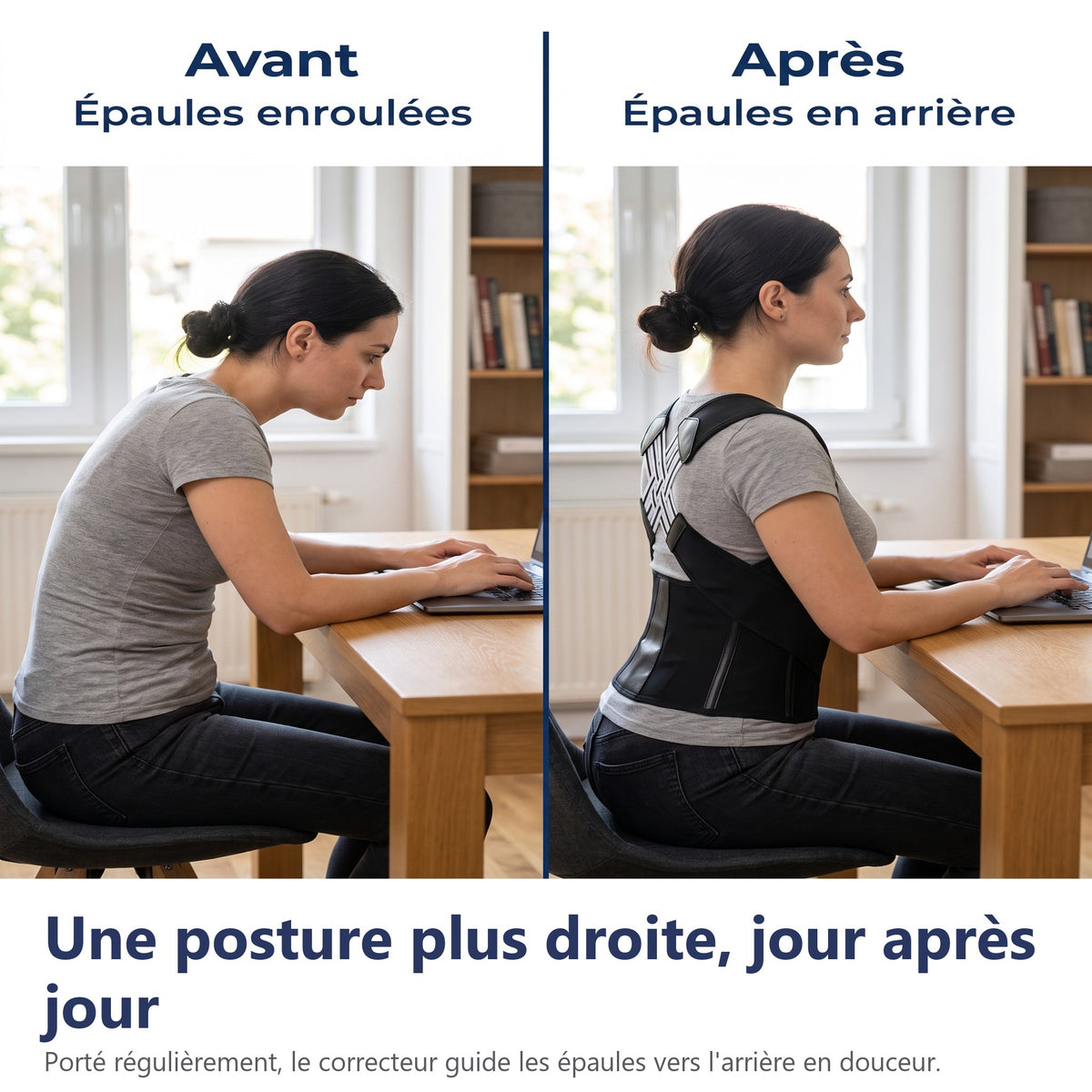 Une posture plus droite, jour après jour