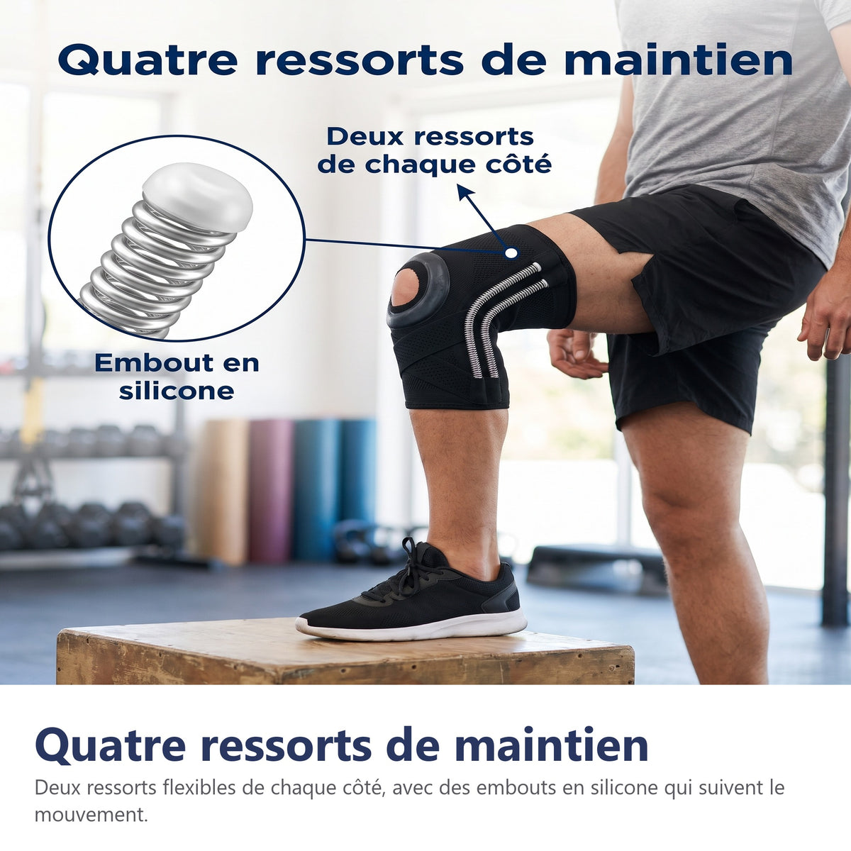 Quatre ressorts de maintien