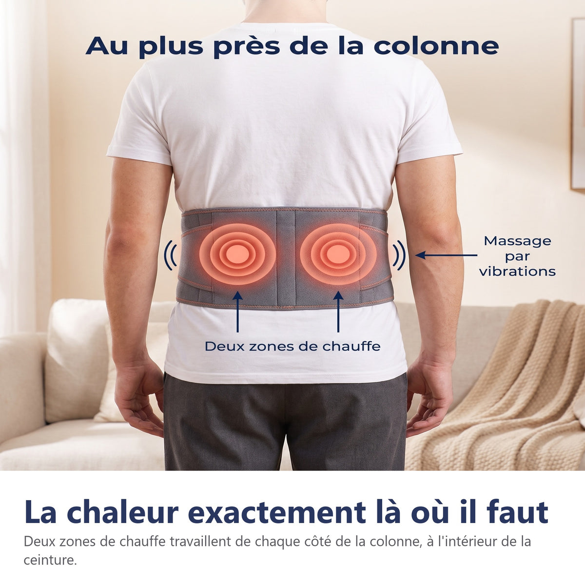 La chaleur exactement là où il faut