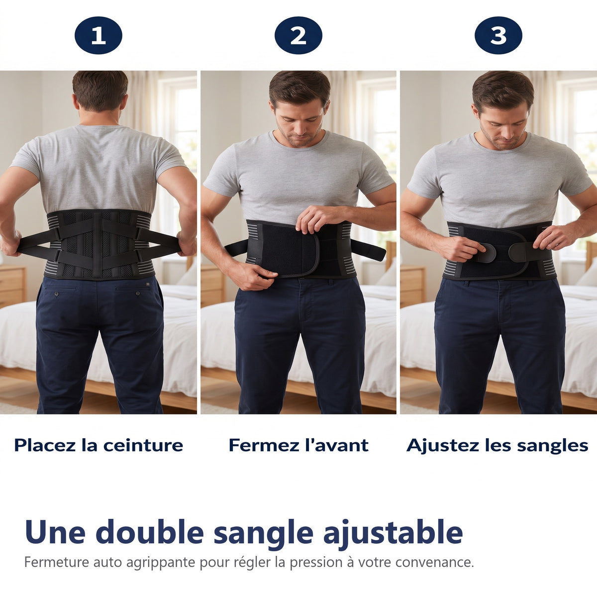 Une double sangle ajustable