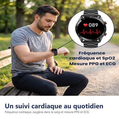 Suivi de la fréquence cardiaque sur la montre connectée