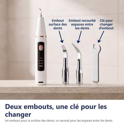 Deux embouts, une clé pour les changer