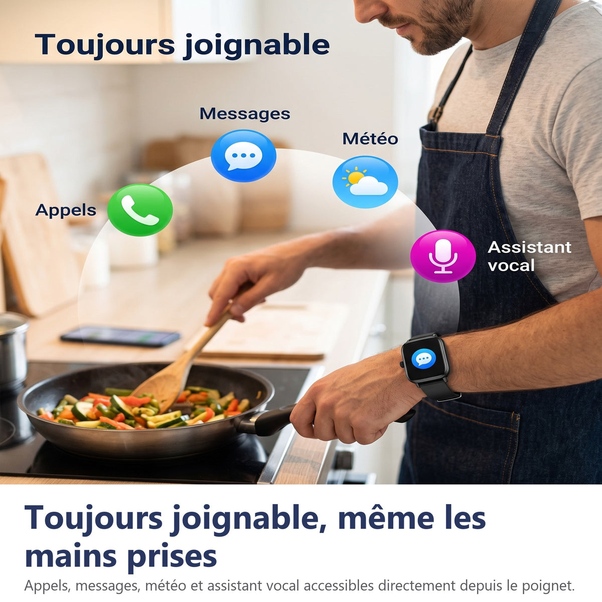 Toujours joignable, même les mains prises