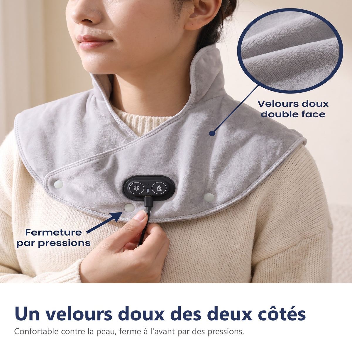 Un velours doux des deux côtés
