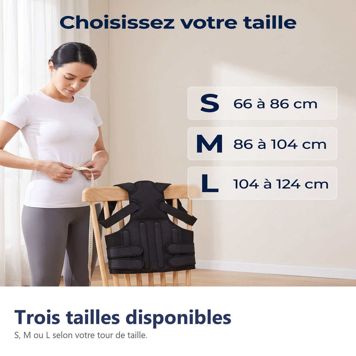 Trois tailles disponibles
