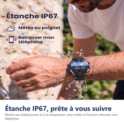 Montre connectée étanche IP67