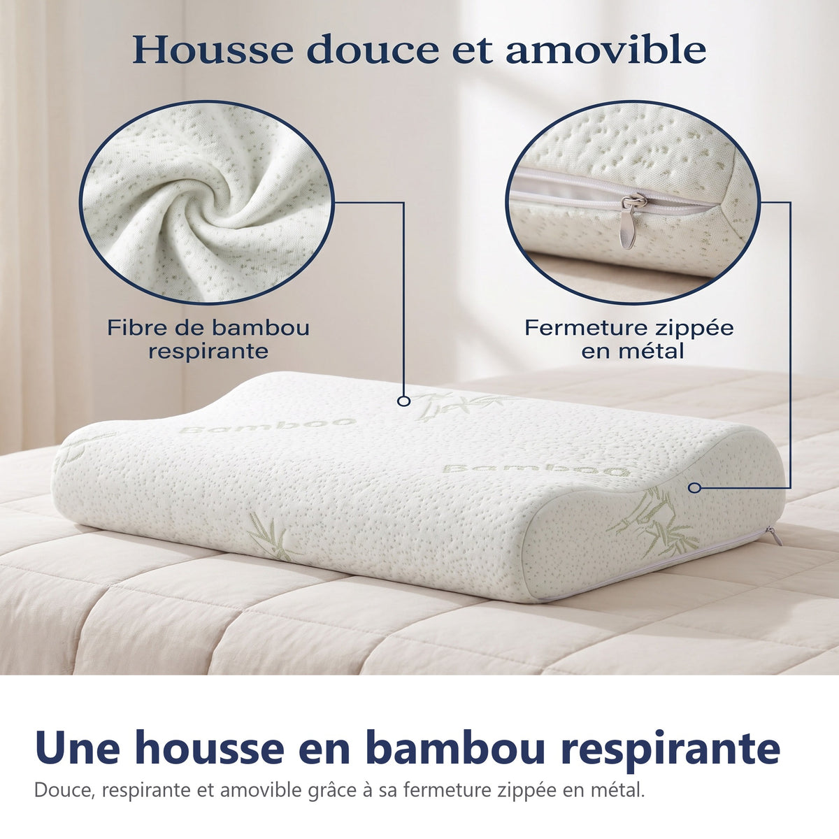 Une housse en bambou respirante