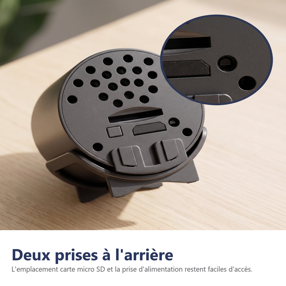 Deux prises à l'arrière
