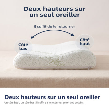 Deux hauteurs sur un seul oreiller