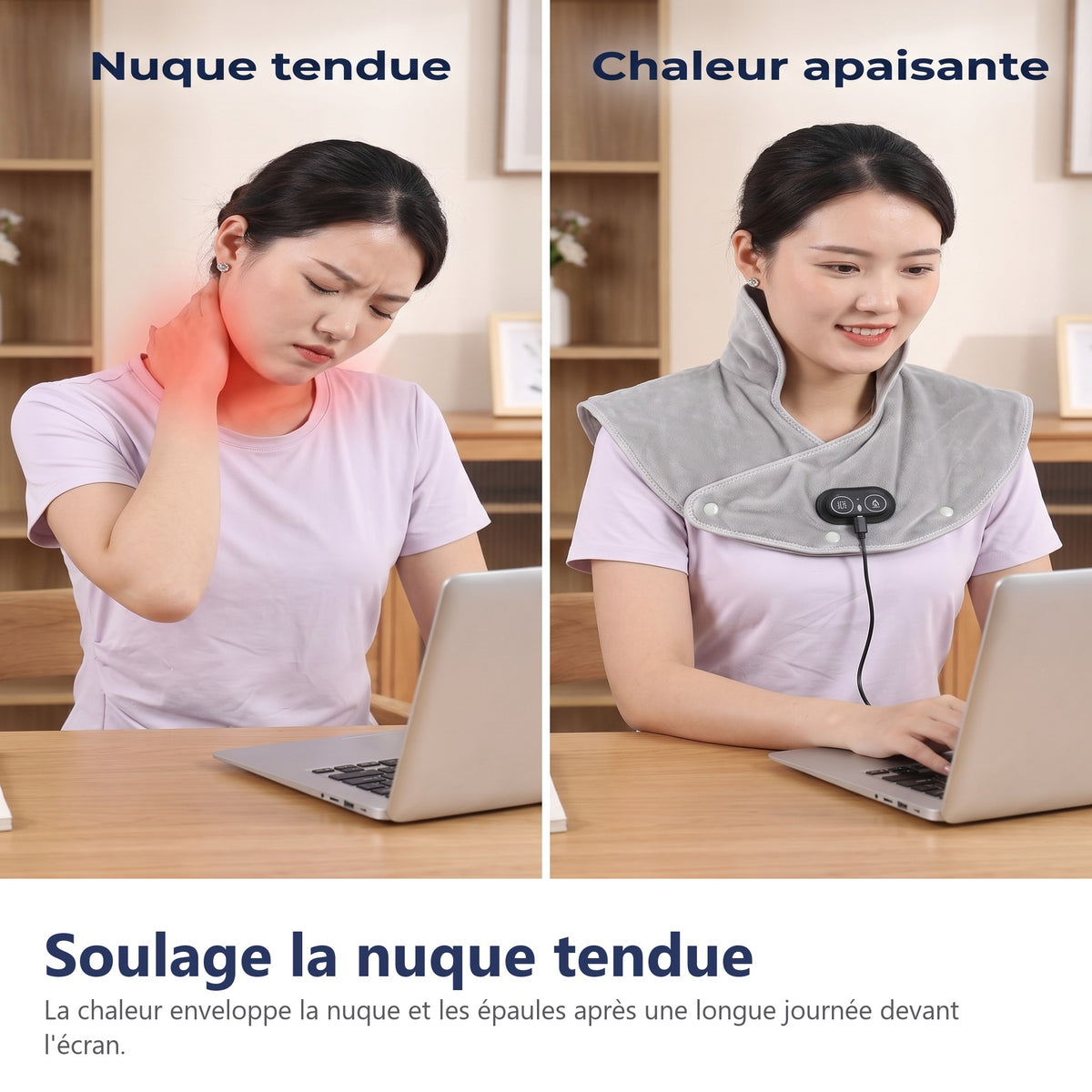 Soulage la nuque tendue