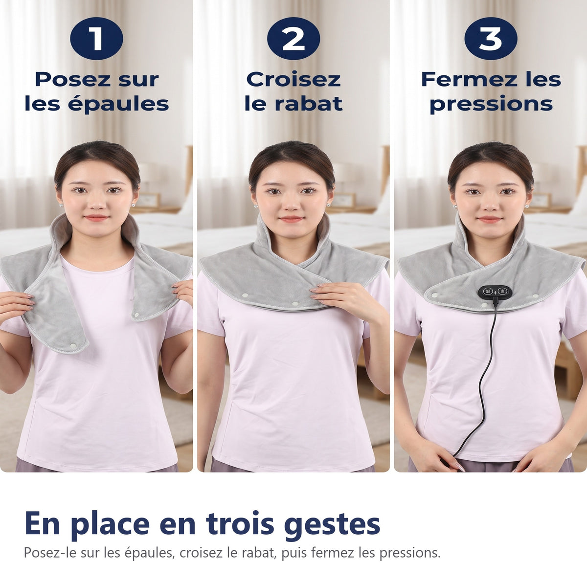 En place en trois gestes