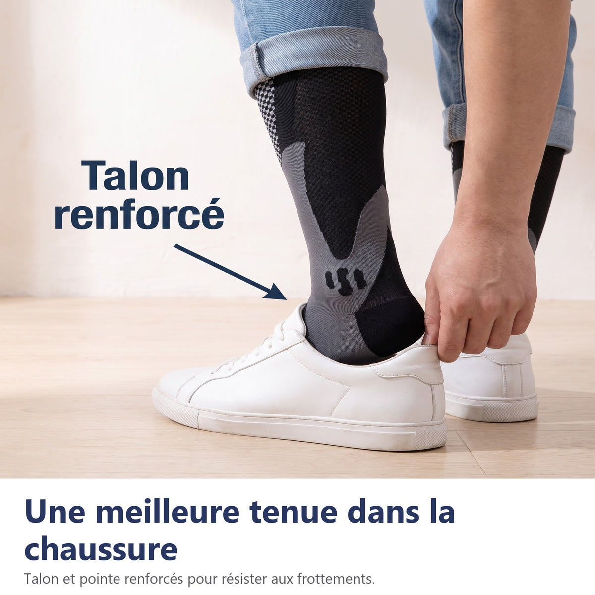 Une meilleure tenue dans la chaussure