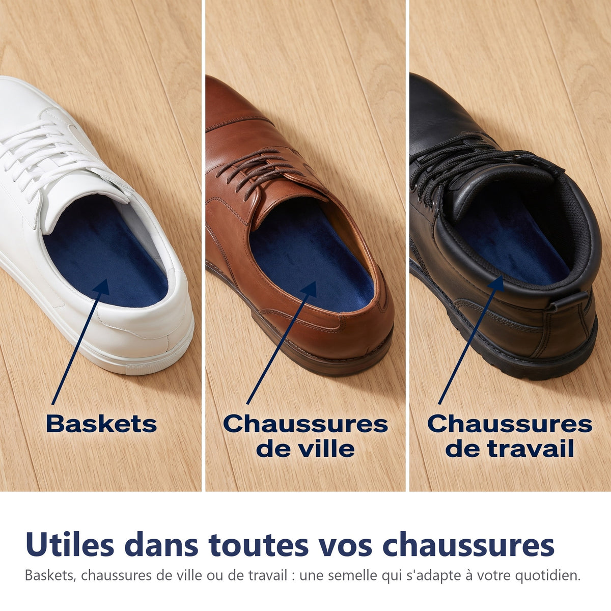 Utiles dans toutes vos chaussures