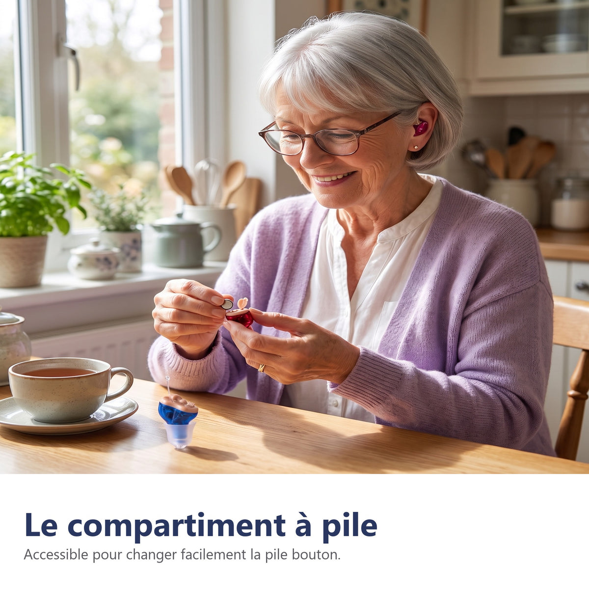 Le compartiment à pile