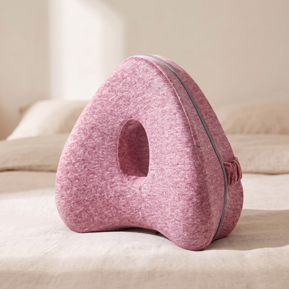 Coussin de genoux en forme de coeur rose