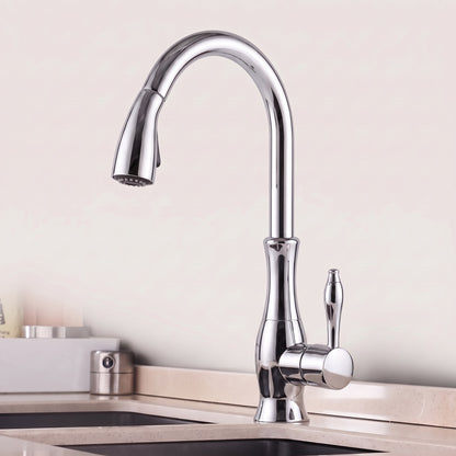 Robinet de cuisine finition chrome brillant